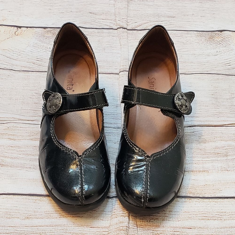 Sanita Trude Metallic Leather Comfort Shoes Mary Jane